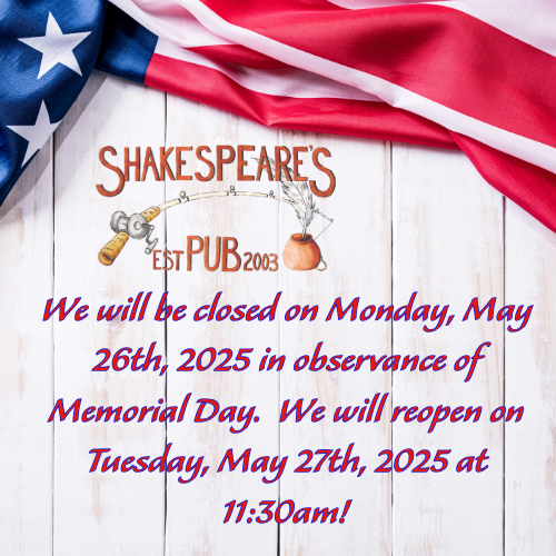 Closed Memorial Day