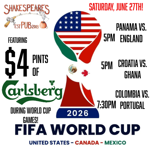 World Cup Saturday June 27th!
