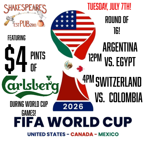 World Cup Tuesday, July 7th!